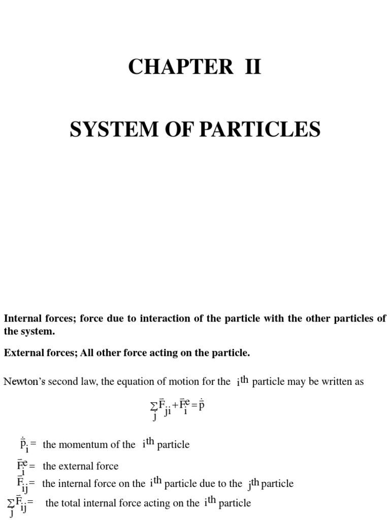 CM Chap 2 Lecture Notes PDF | PDF | Momentum | Center Of Mass