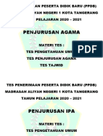 Tampilan Soal PPDB