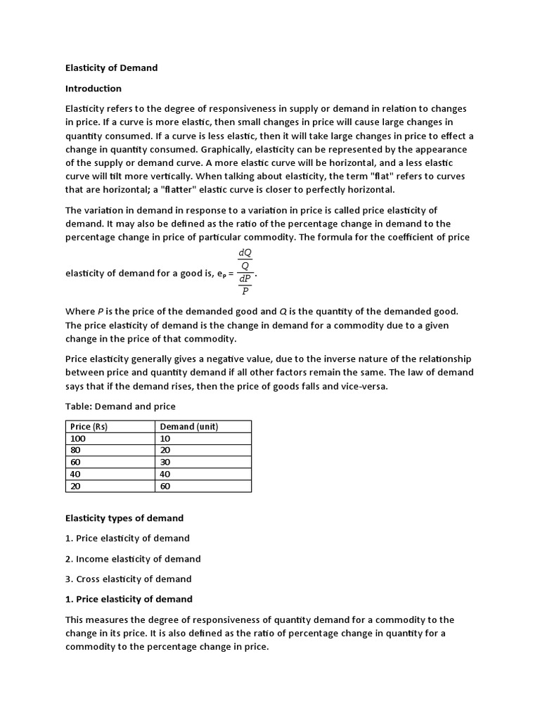 8.3.6 - Elasticity of Demand | PDF | Demand | Price Elasticity Of Demand