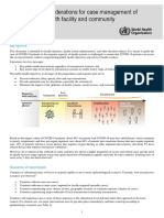 Operational Considerations For Case Management of COVID-19 in Health Facility and Community