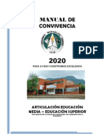 Agenda Manual de Convivencia 2020 PDF