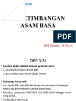 Kesetimbangan Asam Basa