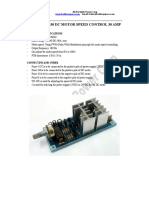 Pwm-Msc2430 DC Motor Speed Control 30 Amp: Technical Specifications