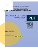 Publicidad y Propaganda Unidad I