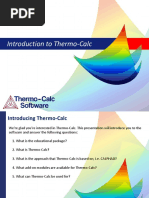 Introduction To Thermo-Calc