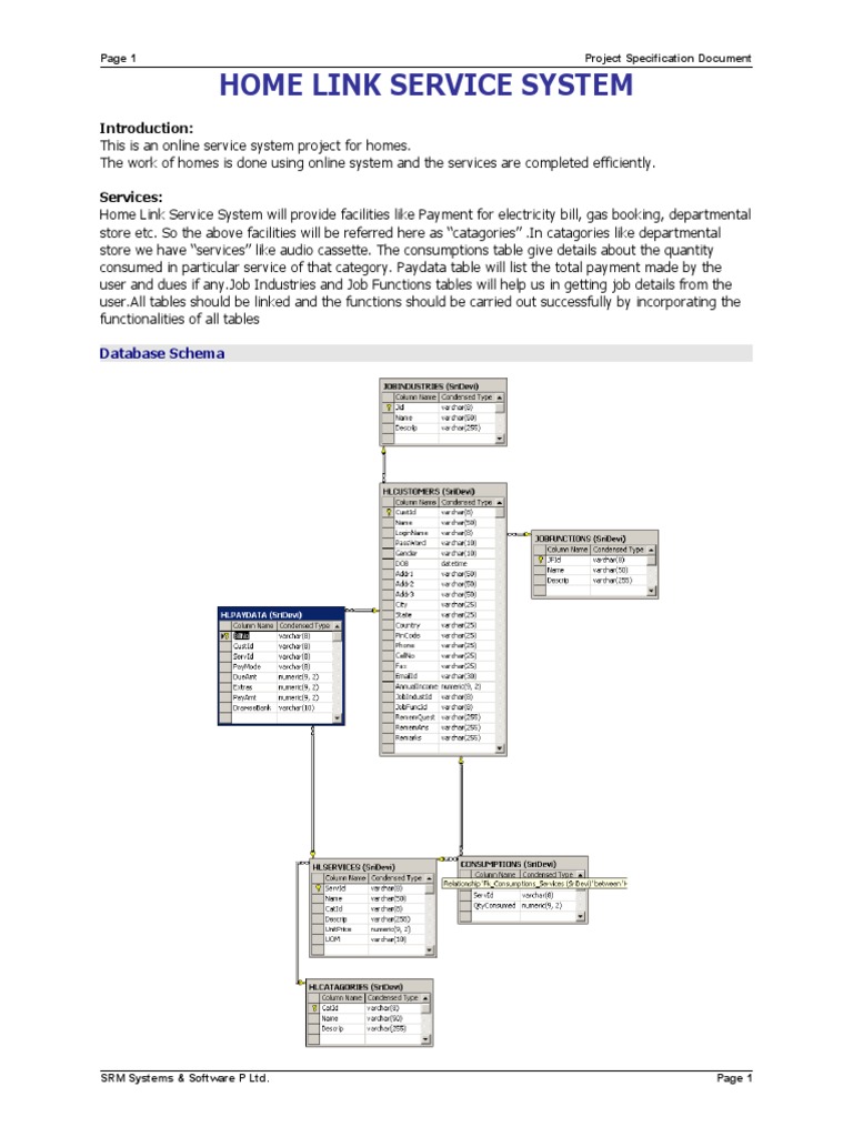 Home Link Service System Overview | PDF