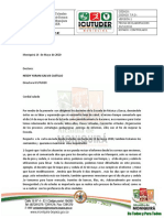Carta Dotora NESDY YURANI GALVIS CASTILLO Con Copia A Director de Cultura