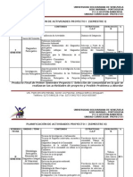 Planificacion Proyecto I, II Y III