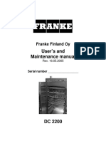 Franke_Drying_Cabinet_DC_2200_-_Service_manual