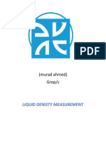 (Murad Ahmed) Grop/c: Liquid Denisty Measurement