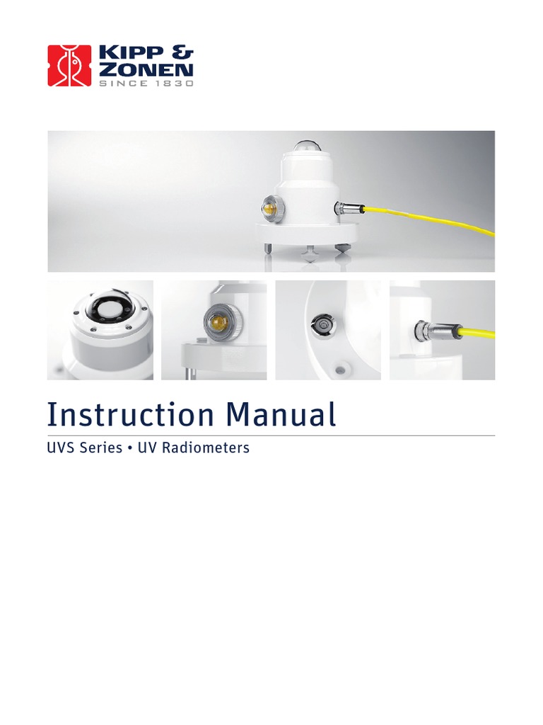 Instruction Manual: UVS Series - UV Radiometers | PDF | Ultraviolet ...