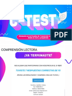 Comprensión Lectora - C-Test