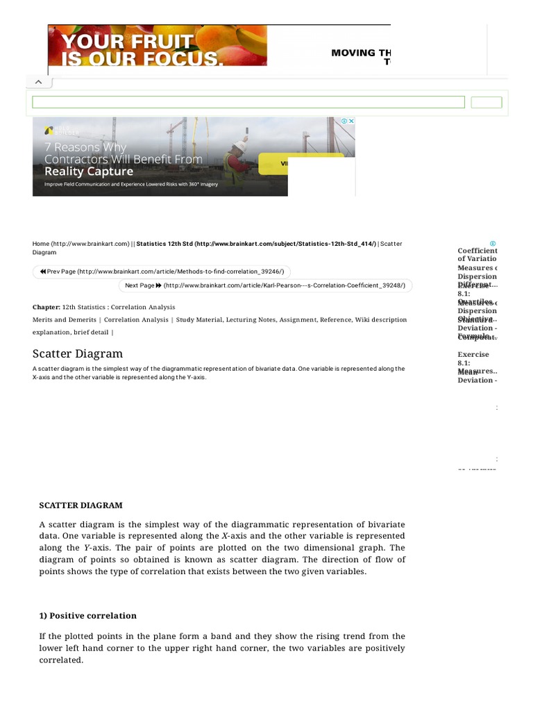 Scatter Diagram - Merits and Demerits - Correlation Analysis PDF | PDF ...