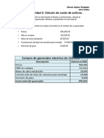Glenis Aybar Delgado - Cálculo de Costo de Activos PDF