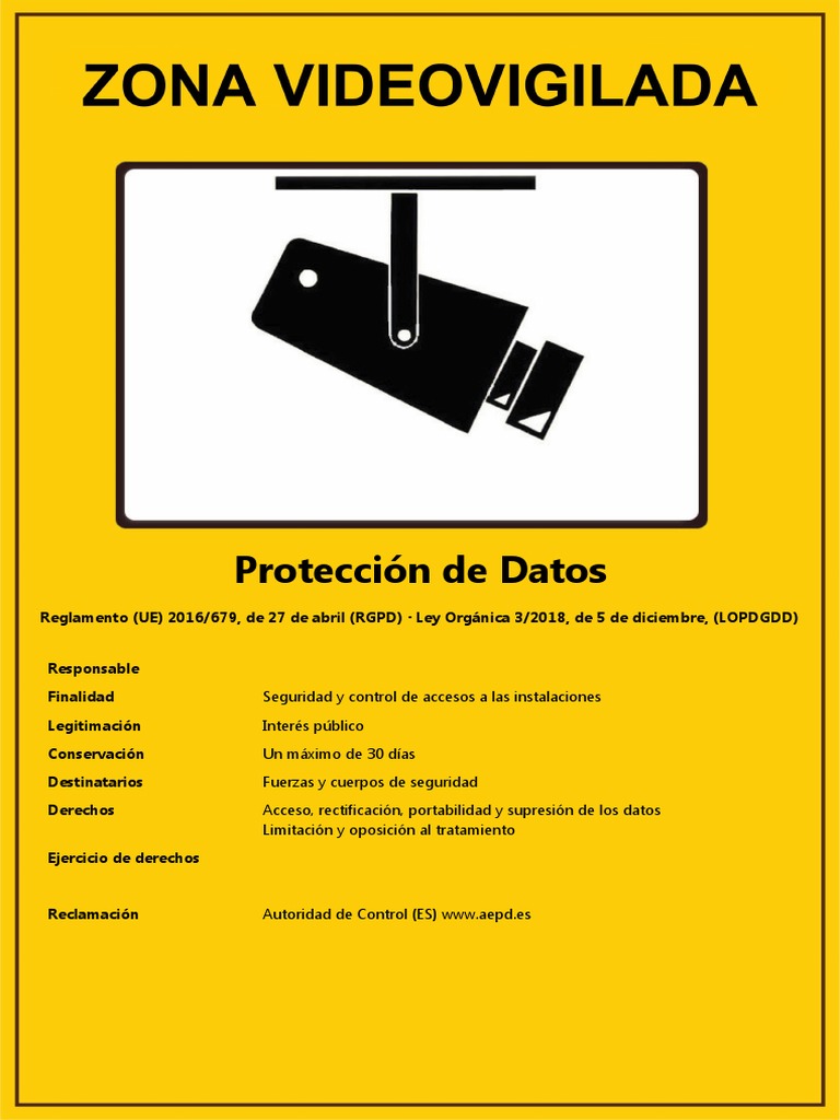 Cómo Rellenar El Cartel De Videovigilancia? - Protección De Datos