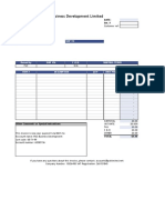 PDC Invoice Blank PDF