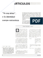 1988 Yo Soy Arbol o La Dentidad Cuerpo - Naturaleza