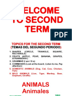 Second Term Topics Animals Domestic Wild