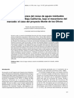 Factibilidad Financiera de Reuso de Aguas Residuales