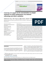 Isolating The Impact of CO Concentration in Syngas Mixtures On SOFC Performance Via Internal Reforming and Direct Oxidation