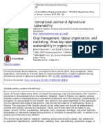 International Journal of Agricultural Sustainability: Click For Updates