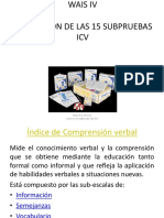 WAIS IV - Subprueba ICV: Semejanzas