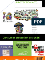 Consumer Protection Act, 1986: Presented By: - Nimika - Prachi - Prerna - Santosh - Shilpa - Yogendra