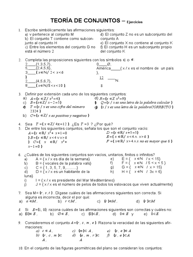 Ejercicios De Venn Conjunto Matematicas Intervalo Matematicas