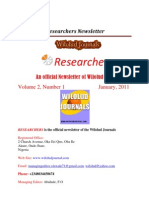 Researchers Newsletter