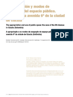 La Apropiación y Modos de Ocupación Del Espacio Público. El Caso de La Avenida 6a de La Ciudad de Cúcuta PDF