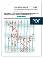 Dibujar una jirafa con cuadricula para clase de Artística