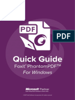Foxit PhantomPDF - Quick Guide