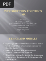 INTRODUCTION TO ETHICS NoTEs