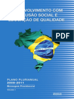 Mensagem Presidencial Planejamento Plurianual PPA 2008 Brasil