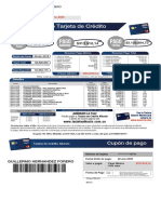 Extracto Tarjeta Crédito Guillermo Hernández