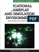 David Kaufman, Louise Sauve - Educational Gameplay and Simulation Environments - Case Studies and Lessons Learned (Premier Reference Source) (2010)