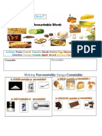 Countable and Uncountable Nouns