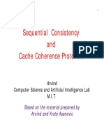 Sequential Consistency and Cache Coherence Protocols: Computer Science and Artificial Intelligence Lab M.I.T
