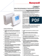 Honeywell CM927 Especificaciones Técnicas