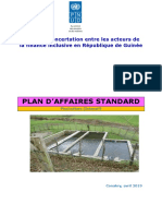 Plan Daffaires Standardisé Pisciculture