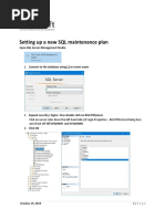 Creating SQL SERVER Maintenance Plan PDF