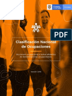 Clasificación Nacional Ocupaciones 2019 PDF