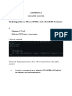 Analysing Malicious Microsoft Office and Adobe PDF Documents