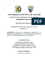 Proyecto de Lineas de Transmision Rocafuerte Tosagua