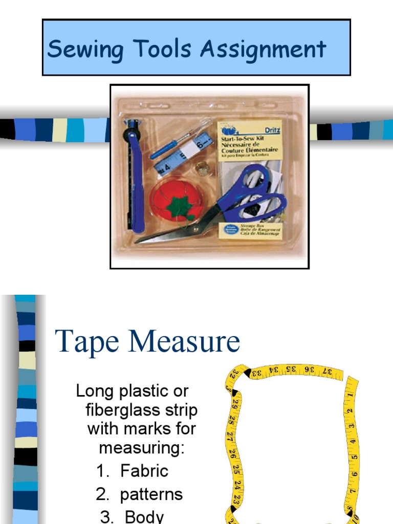 Sewing Tools Assignment | PDF | Scissors | Sewing