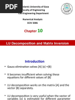 LU Decomposition and Matrix Inversion