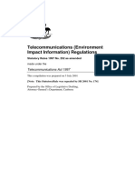 Telecommunications (Environment Impact Information) Regulations