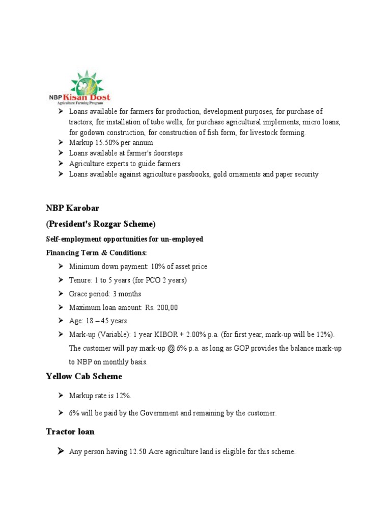 Agricultural Loan Options for Farmers | PDF | Banks | Loans