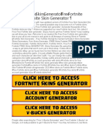 Fortnite Skin Generator - Generate A Set of Fortnite Skins