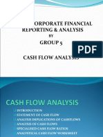 Dac 511: Corporate Financial Reporting & Analysis Group 5 Cash Flow Analysis
